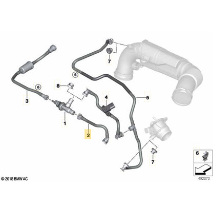 Mangueira Respiro Ar Mini Cooper S 2.0 B48 2021 2022 Motor