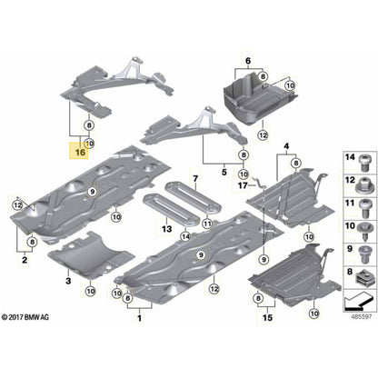 Protetor Assoalho Mini Cooper S 2021 2023 Traseiro Direito