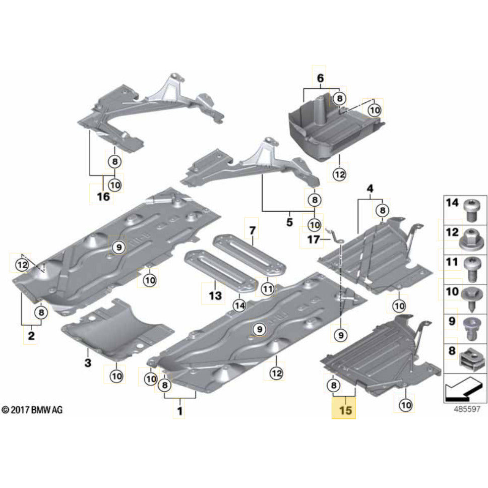 Protetor Assoalho Mini Cooper S 2021 2023 Traseiro Esquerdo