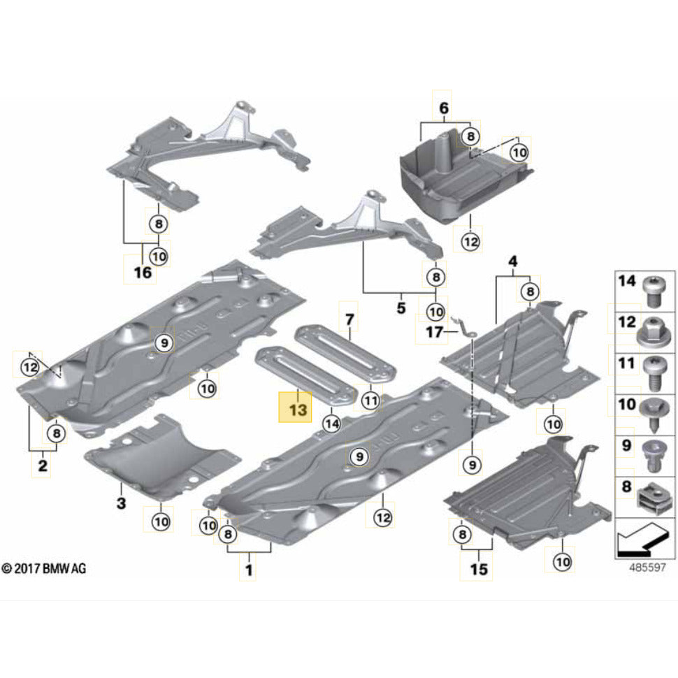 Travessa Tunel Assoalho Mini Cooper S 2021 2022 2023