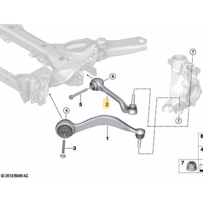 Braço Suspensão BMW 320i M G20 2020 2021 2022 Dianteiro Esquerdo