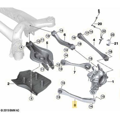 Braço Suspensão BMW 320i G20 2020 2021 2022 Traseiro