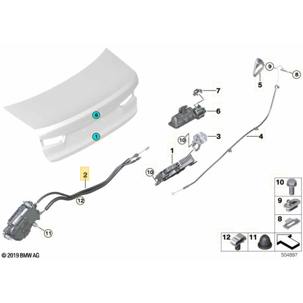 Fechadura Soft Close BMW 320i 2020 2021 2022 Tampa Traseira