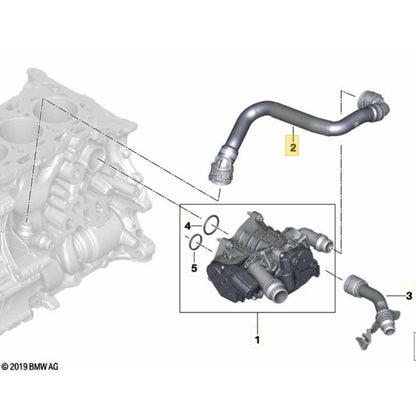 Mangueira Água BMW 320i 2.0 2021 2022 Válvula Termostática