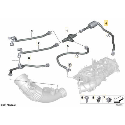 Mangueira Canister Combustível BMW 320i B42 184cv 2021 2022