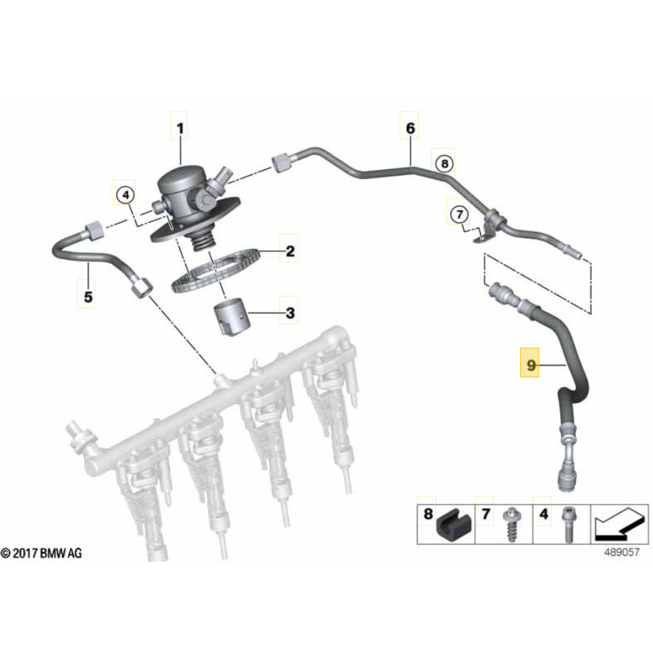 Mangueira Cano Combustível BMW 320i 2.0 B42 2021 2022 Bomba