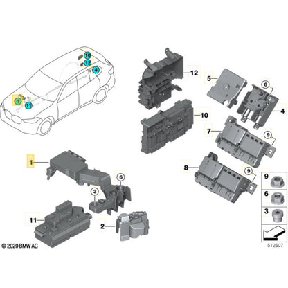 Módulo Terminal Bateria BMW 320i G20 2020 2021 2022 6842524