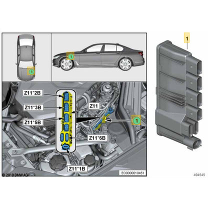 Módulo Alimantação Z11 BMW 320i G20 2020 2021 2022 Motor