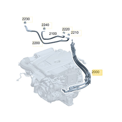 Cabo Motor Arranque Alternador Mercedes C180 1.6 2016 2017