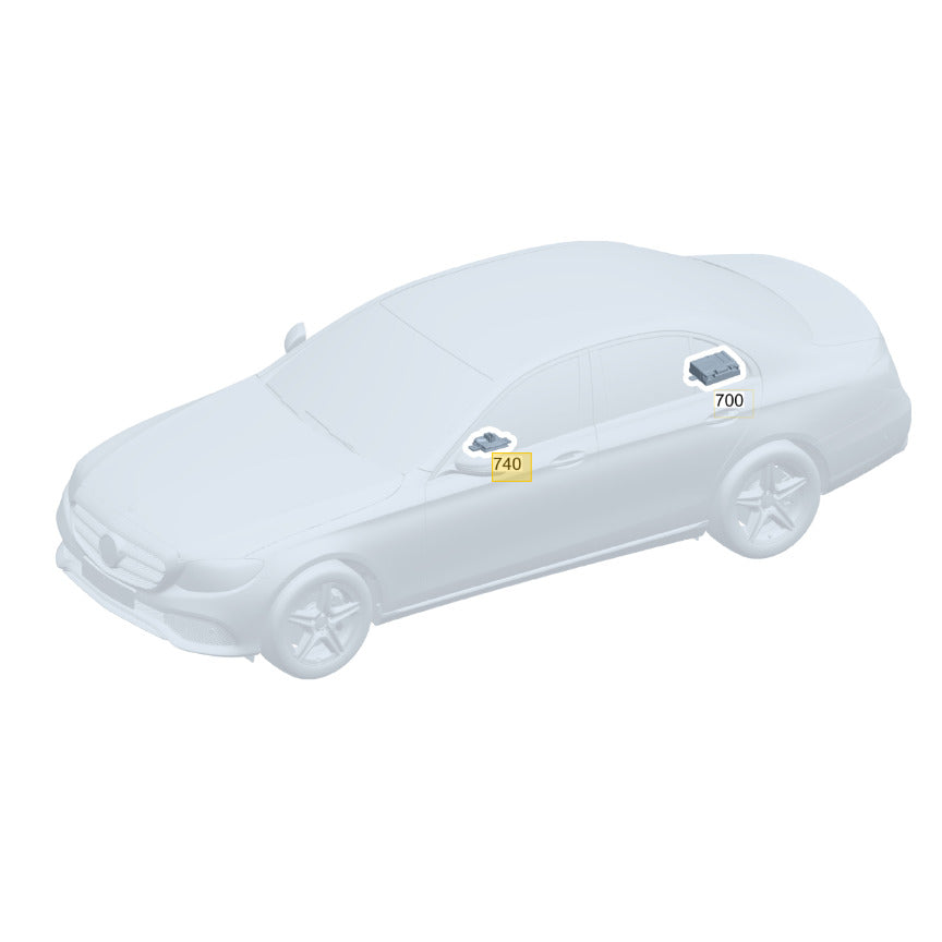 Módulo Central Câmera Ré Mercedes C180 C200 2016 2017 2018