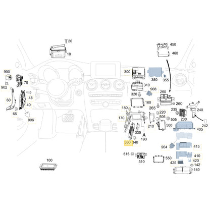 Módulo Fusíveis Interno Mercedes C180 C200 2016 2017 2018