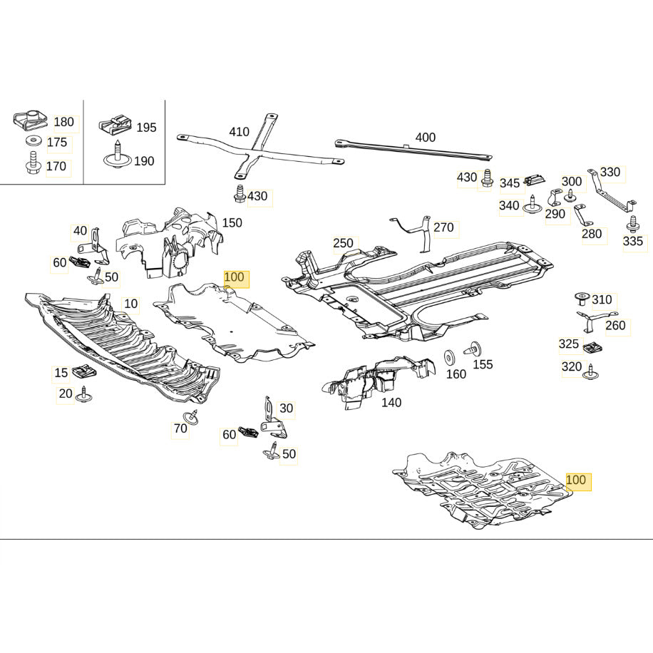 Protetor Carter Motor Mercedes C180 C200 2015 2016 2017 2018