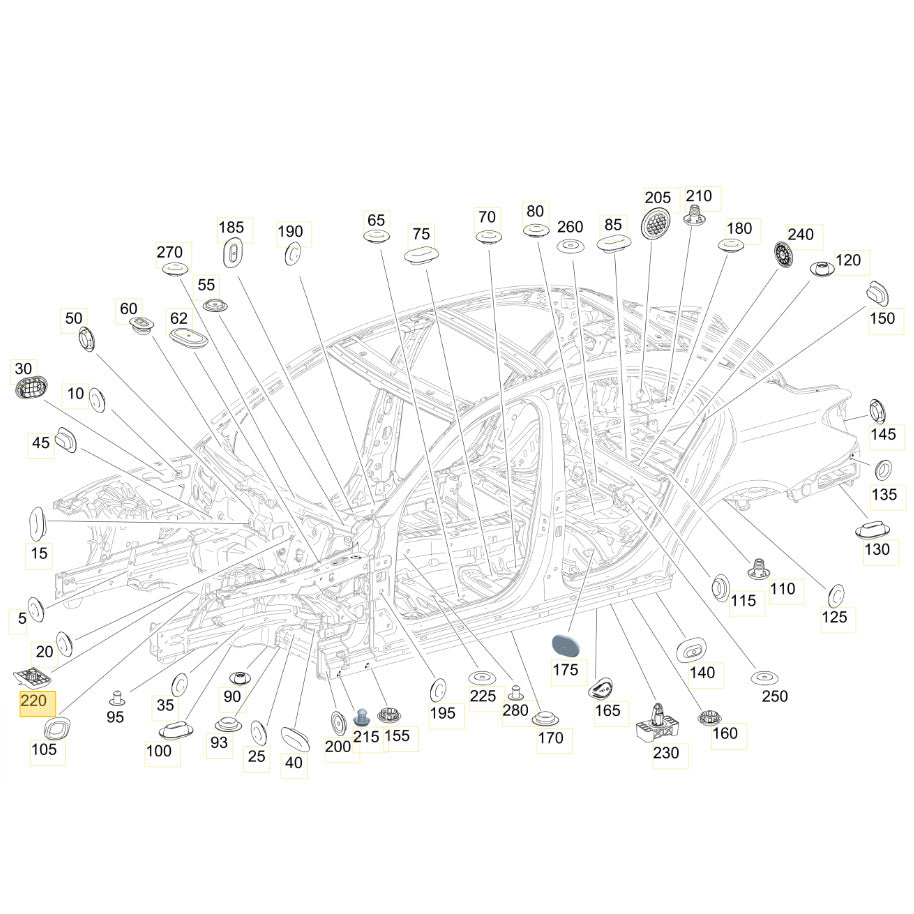 Suporte Apoio Macaco Mercedes C180 C200 2015 2016 2017 2018