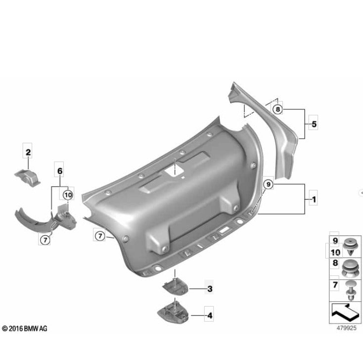 Suporte Triangulo Segurança BMW 530e 540i G30 2019 2020 2021