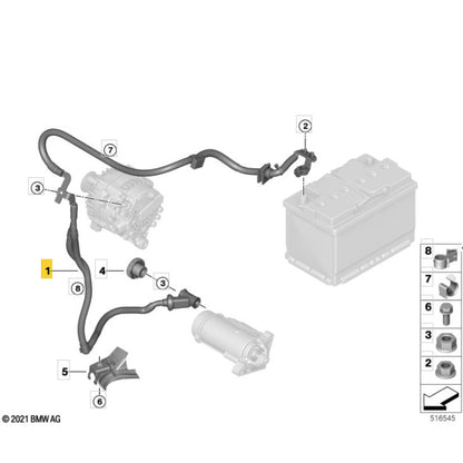 Chicote Alternador Bateria Mini Countryman U25 2025 Positivo