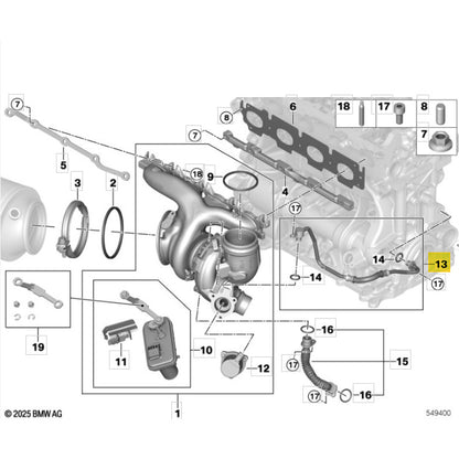 Cano Tubo Turbina Mini Cooper JCW U25 2.0 317cv 2025 2026