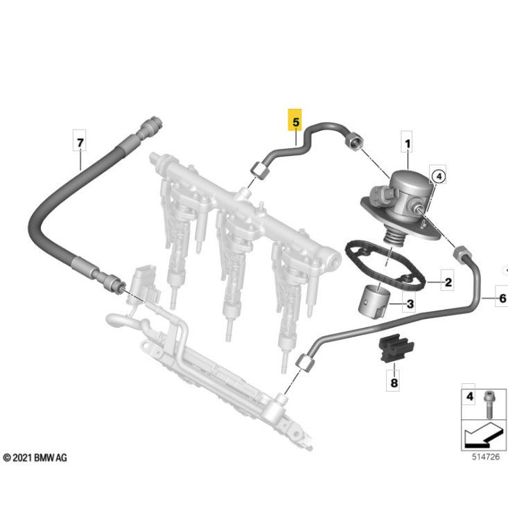 Mangueira Cano Óleo Mini Cooper JCW 2.0 317cv 2024 2025 2026
