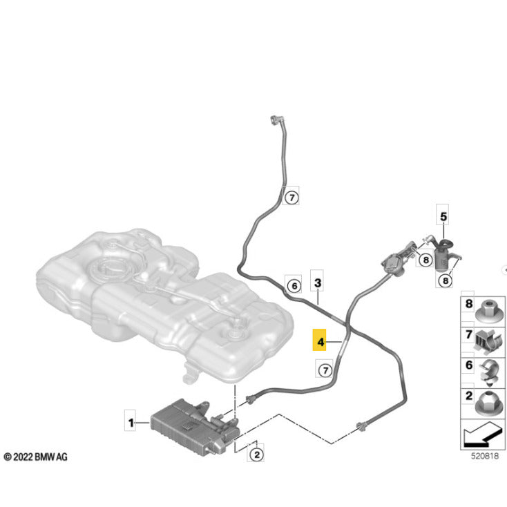 Mangueira Gases Combustível Mini Cooper JCW 2024 2025 2026