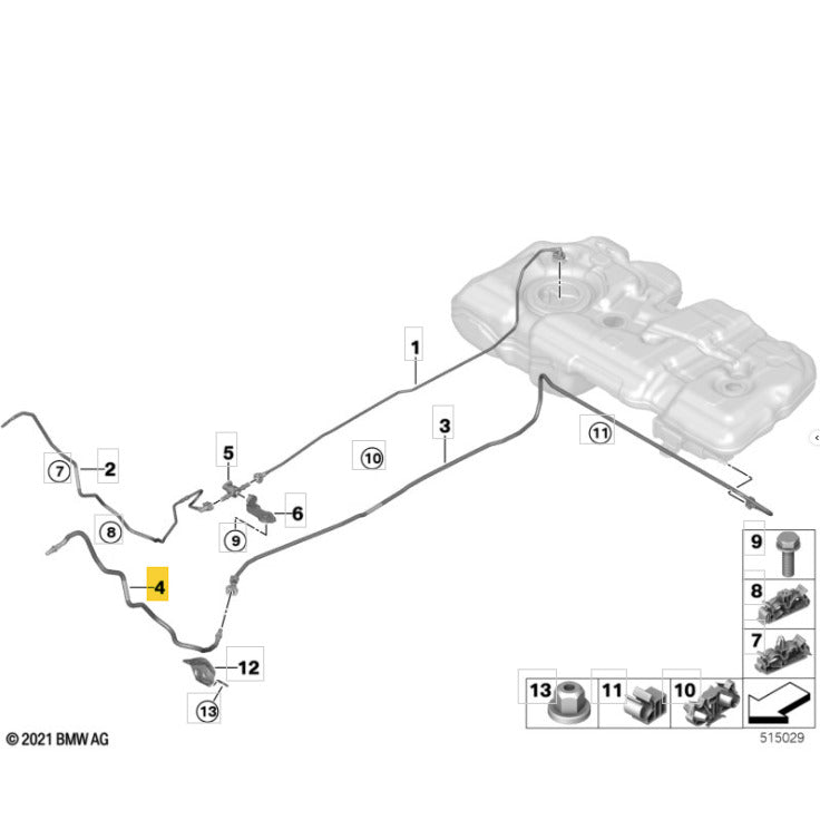 Mangueira Cano Combustível Mini Cooper JCW 2024 2025 2026