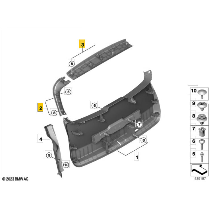 Moldura Superior Mini Countryman JCW 2025 2026 Porta Mala