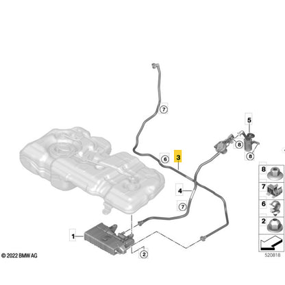 Mangueira Canister Combustível Mini Cooper JCW 2.0 2025 2026