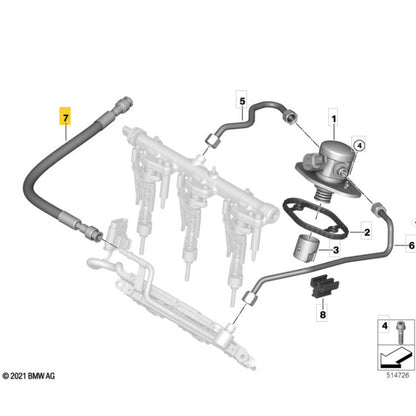 Mangueira Bomba Alta Combustível Mini Cooper JCW 2024 2025