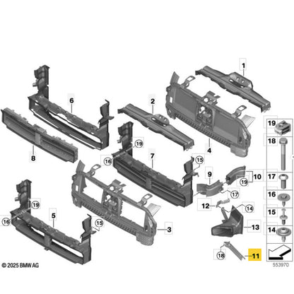 Suporte Inferior Radiador Mini Countryman JCW 2024 2025 2026