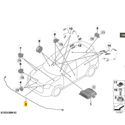 Sensor Proteção Pedestres PTS Mini Cooper JCW 2024 2025 2026