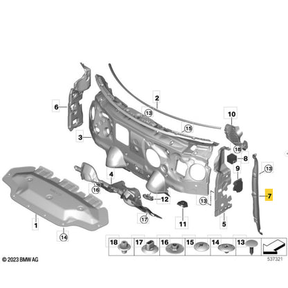 Acabamento Paralama Mini Countryman JCW 2025 2026 Esquerdo