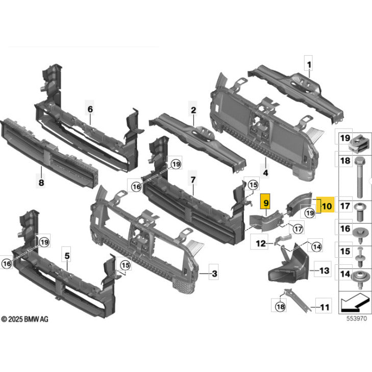 Duto Ventilação Mini Countryman JCW BMW X1 2024 2025 2026