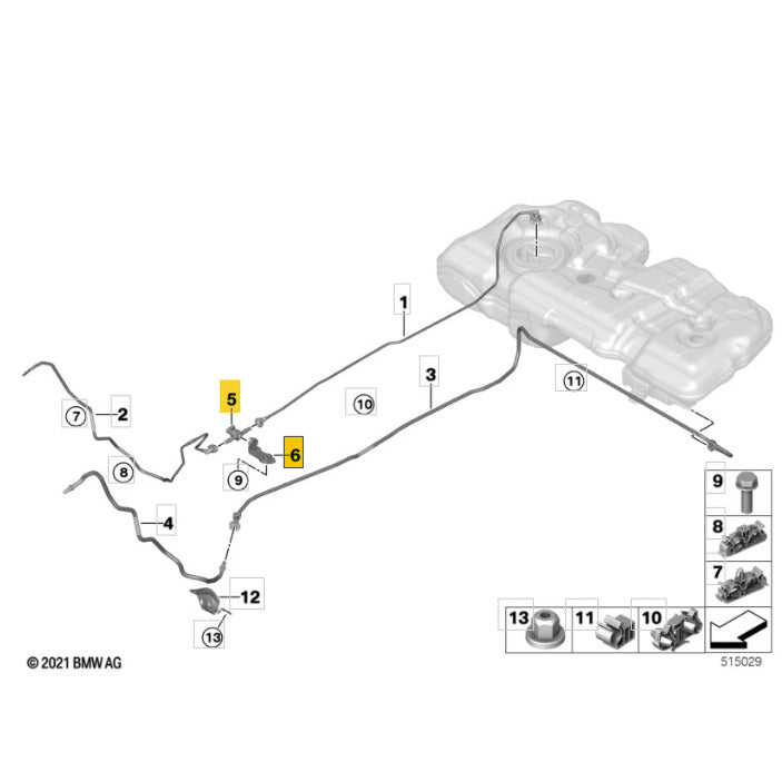 Sensor Pressão Combustível Mini Cooper JCW BMW X5 2024 2025