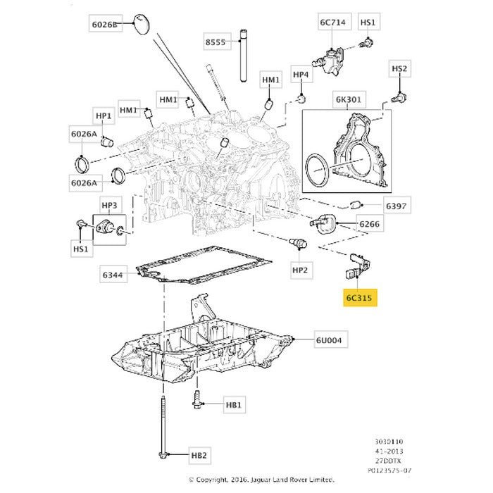 Sensor Fase Virabrequim Land Discovery 3 4 2.7 V6 2006 2011