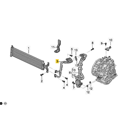 Mangueira Cano Óleo VW Tiguan 180cv 2023 2025 Câmbio Radiador