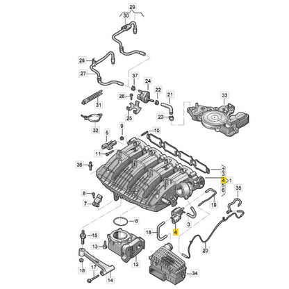 Sensor Válvula Coletor Admissão VW Tiguan R-Line 2024 2025
