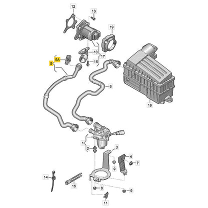 Tubo Ar Válvula EGR VW Tiguan R-Line 2022 2023 2024 2025