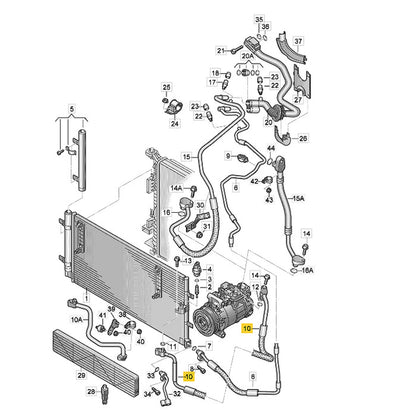 Mangueira Ar Condicionado Audi A4 2014 2015 2016 Compressor