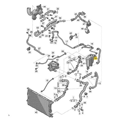 Mangueira Água Reservatório Audi A4 A5 1.8 2015 2016 Inferior