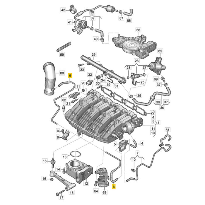 Mangueira Admissão Duto Ar Audi A4 1.8 170cv 2014 2015 2016