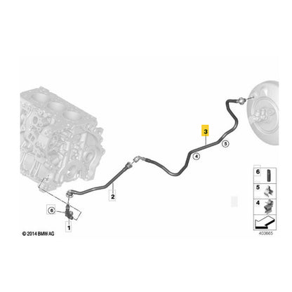 Mangueira Tubo Hidrovácuo Ar BMW X2 2.0 2018 2019 2020 2021