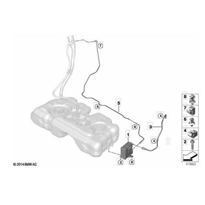 Mangueira Cano Canister BMW X2 X1 2.0 192cv 2018 2019 2020