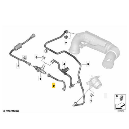 Mangueira Respiro Ar BMW X2 B48 2018 2019 2020 2021 Canister