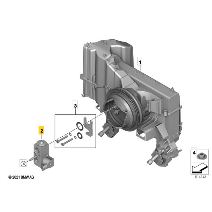 Válvula Expansão Ar Condicionado BMW iX I20 2023 2024 2025