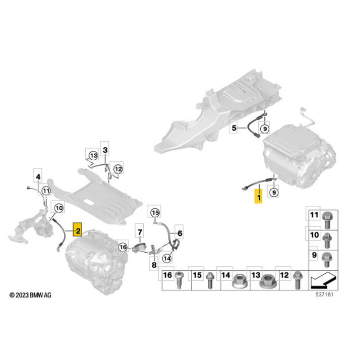 Cabo Polo Negativo Bateria BMW iX I20 M60 2023 2024 2025 Par
