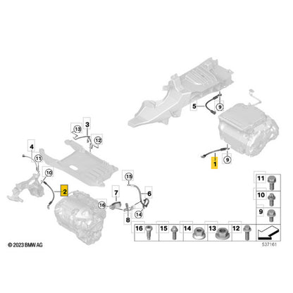 Cabo Polo Negativo Bateria BMW iX I20 M60 2023 2024 2025 Par