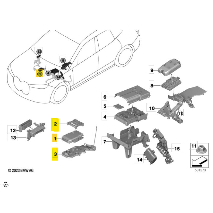 Distribuidor Energia BMW iX I20 M60 2022 2023 2024 2025 B+