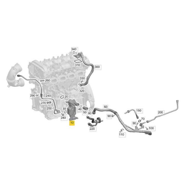 Válvula Anti Chama Respiro Mercedes GLC C 250 2016 2017 2018