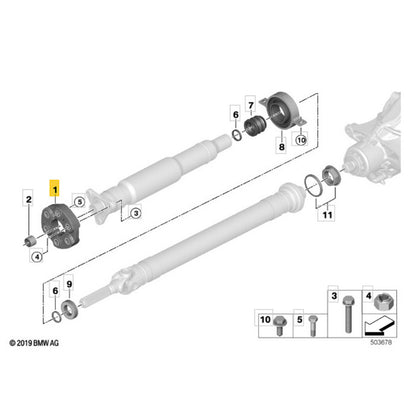 Bolachão Cardan BMW X5 G05 B58 2018 2019 2020 2021 2022 2023