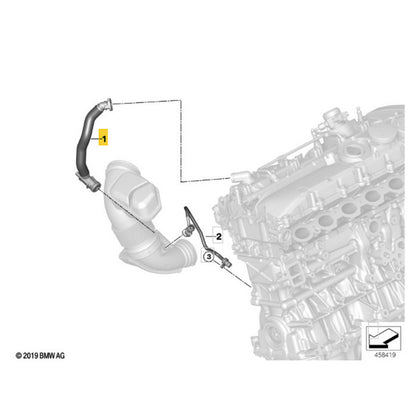 Mangueira Ressonador Duto Ar BMW X5 B58 2021 2022 2023 Motor