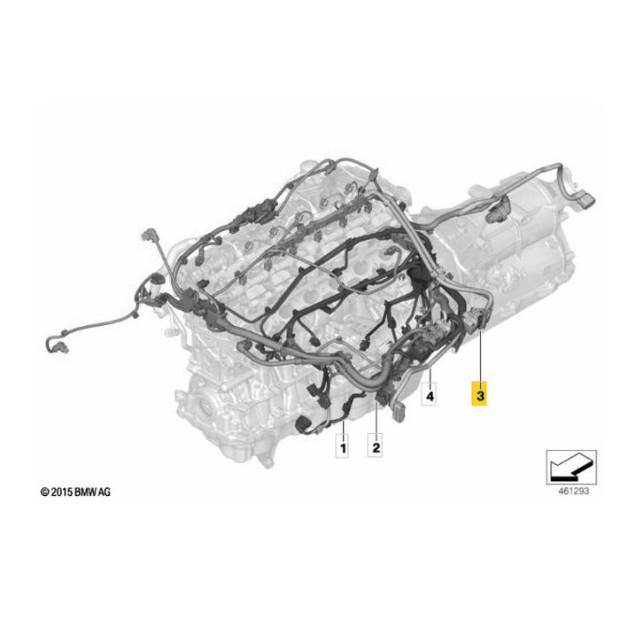 Chicote Ingnição Cofre Motor BMW X5 2019 2020 2021 2022 2023