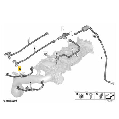 Mangueira Tubo Respiro AR BMW X5 G05 2021 2022 2023 Admissão